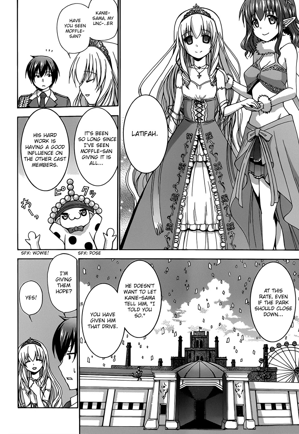 Amagi Brilliant Park Chapter 7 page 22 - Chapter 7: It Has Happened That a Video Where Guests Are Hit Got Uploaded 1