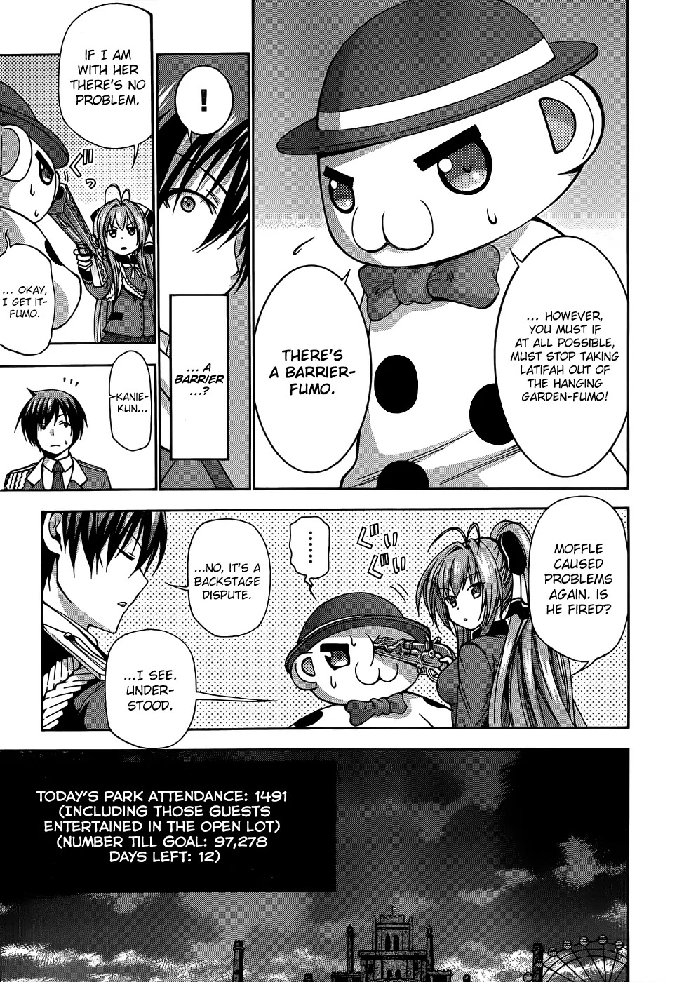 Amagi Brilliant Park Chapter 7 page 7 - Chapter 7: It Has Happened That a Video Where Guests Are Hit Got Uploaded 1