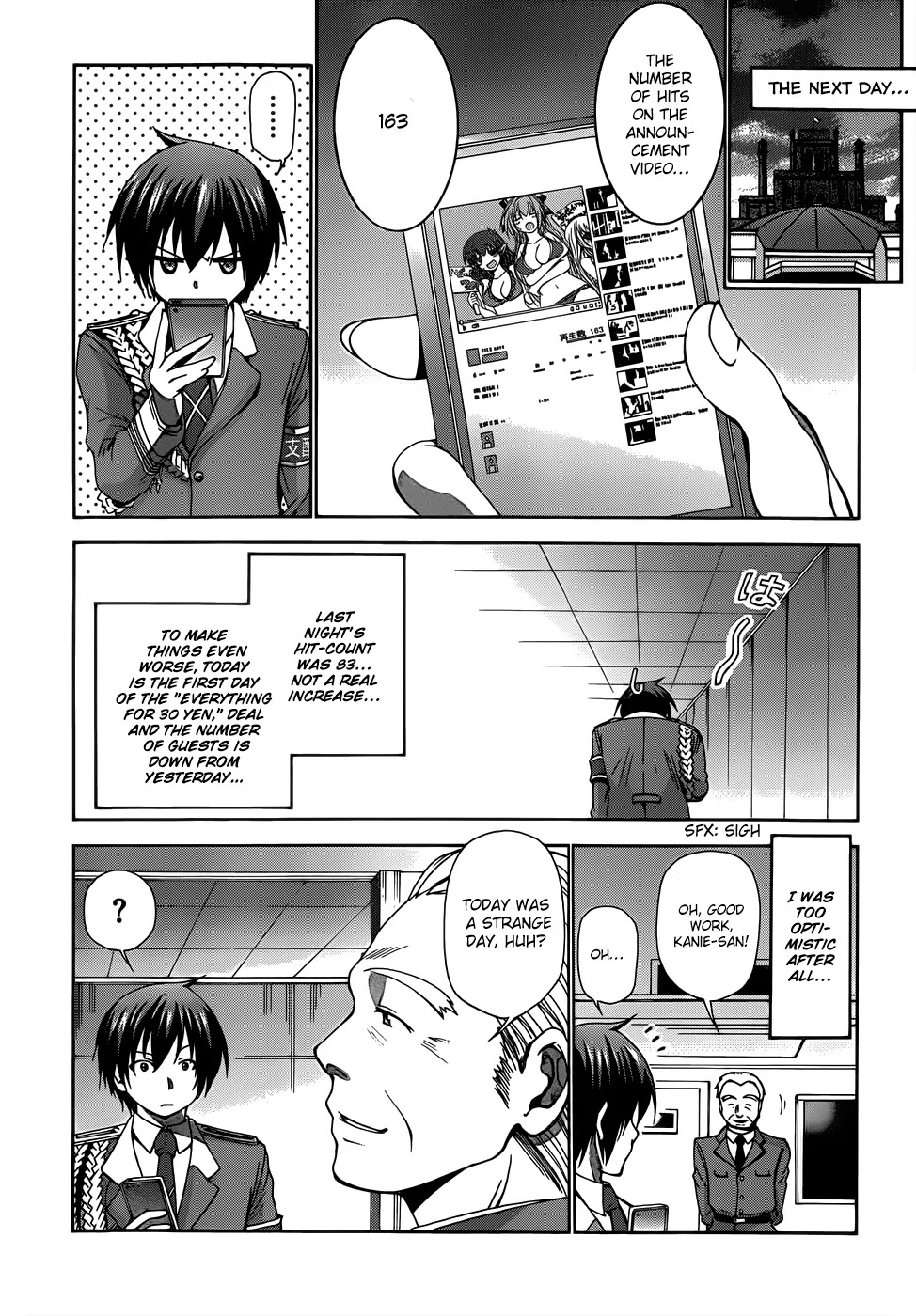 Amagi Brilliant Park Chapter 7 page 8 - Chapter 7: It Has Happened That a Video Where Guests Are Hit Got Uploaded 1