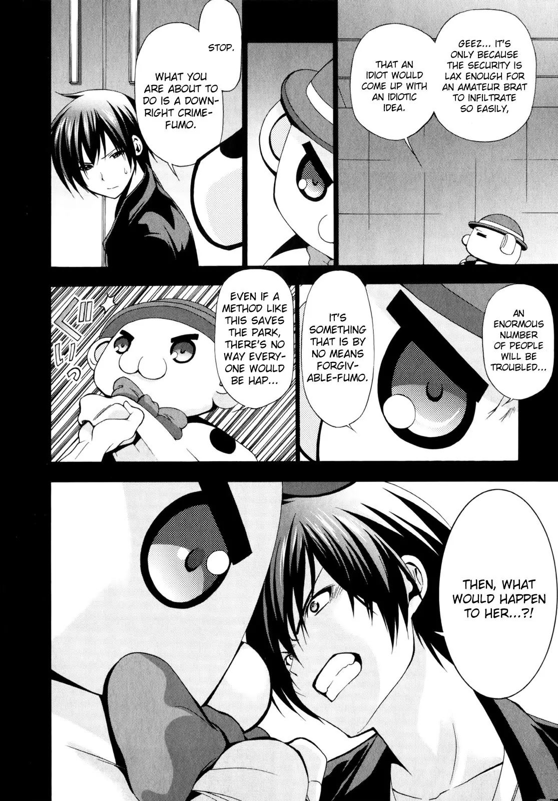 Amagi Brilliant Park Chapter 9 page 14 - Chapter 9: It Has Happened That a Video Where Guests Are Hit Got Uploaded 3