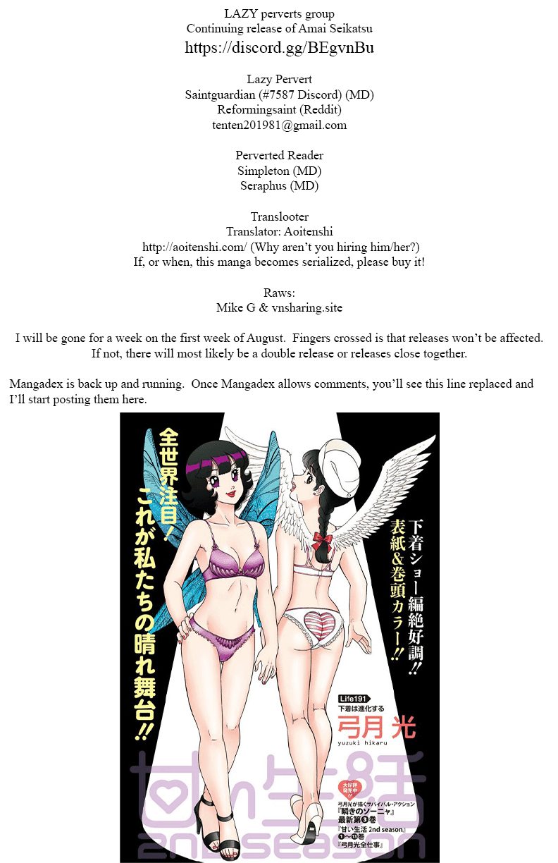 Amai Seikatsu Chapter 150 page 1 - Chapter 150: Yumika Rouses