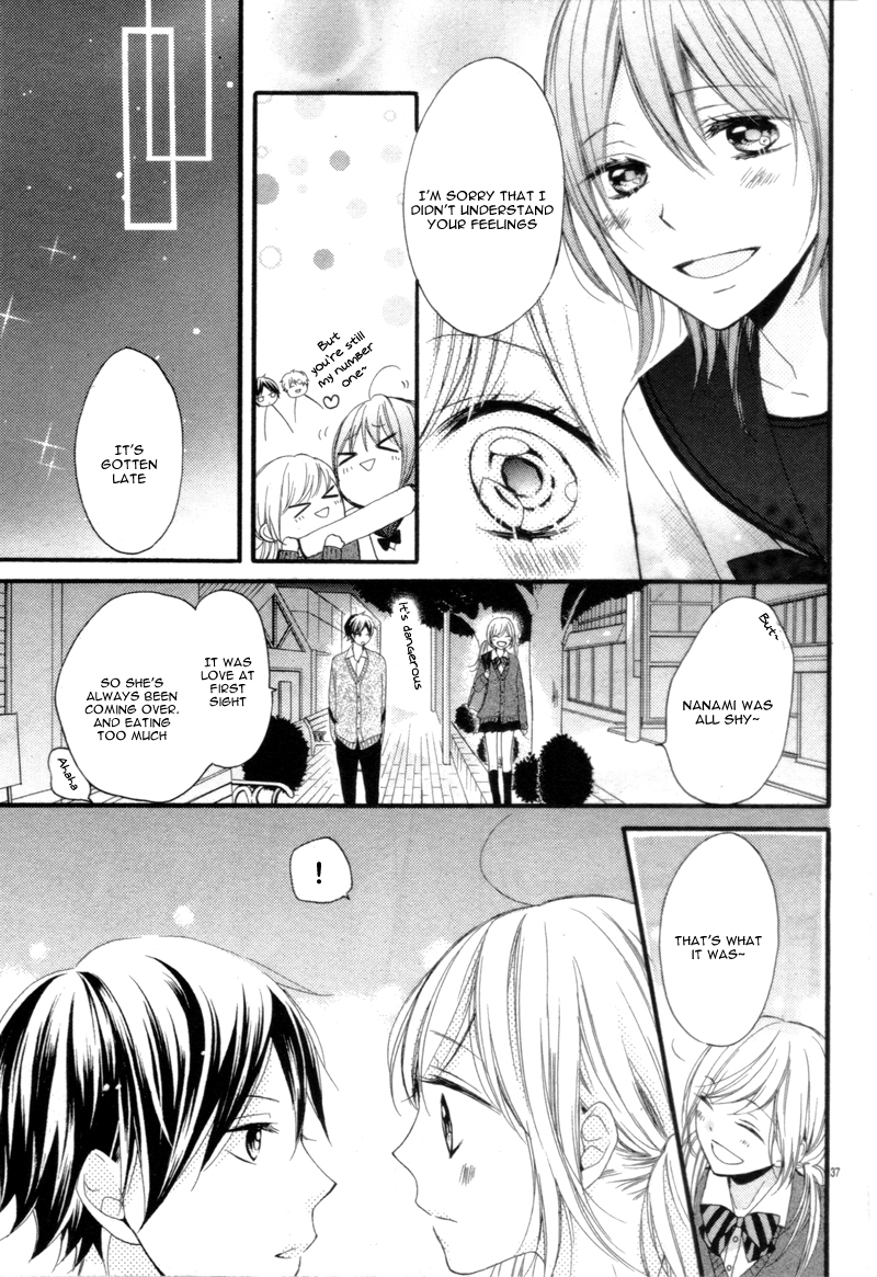 Amakute Zurui Wana no Naka Chapter 3.2 page 40 - Chapter 3.2: Himitsu no Sankaku Kataomoi