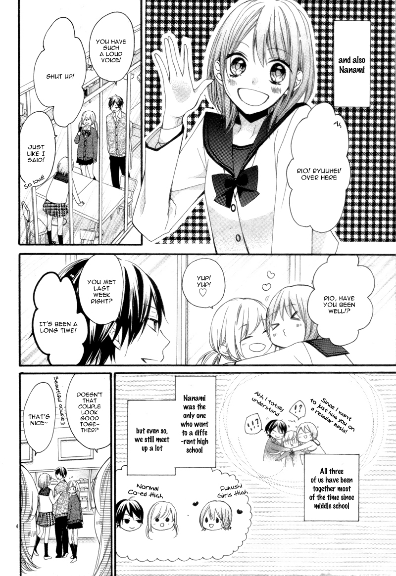 Amakute Zurui Wana no Naka Chapter 3.2 page 9 - Chapter 3.2: Himitsu no Sankaku Kataomoi