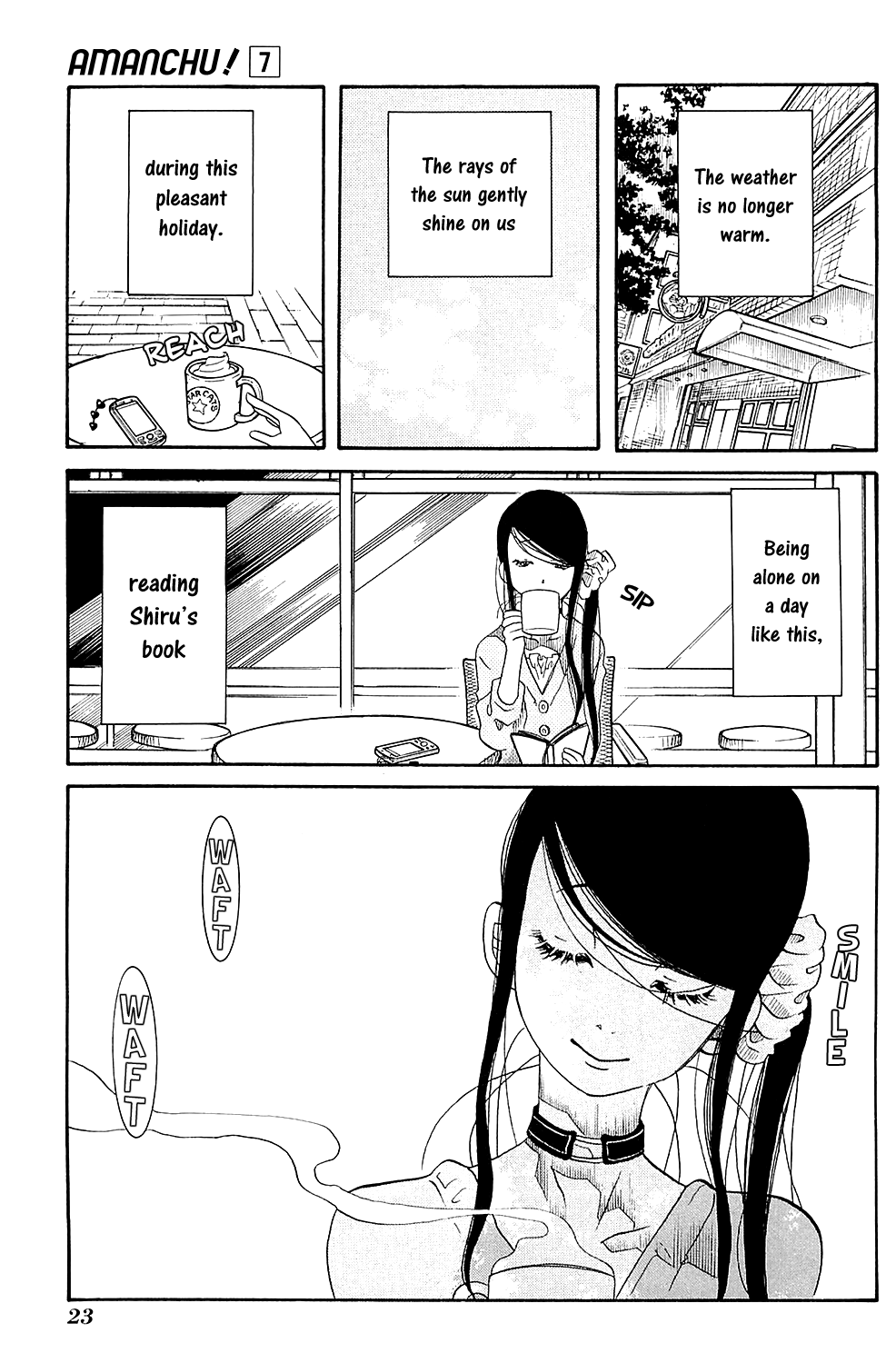 Amanchu Chapter 38 page 1 - Chapter 38: Sleeping Cafe