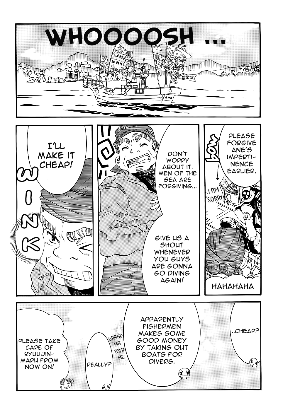 Amanchu Chapter 51 page 7 - Chapter 51: Boat Diving
