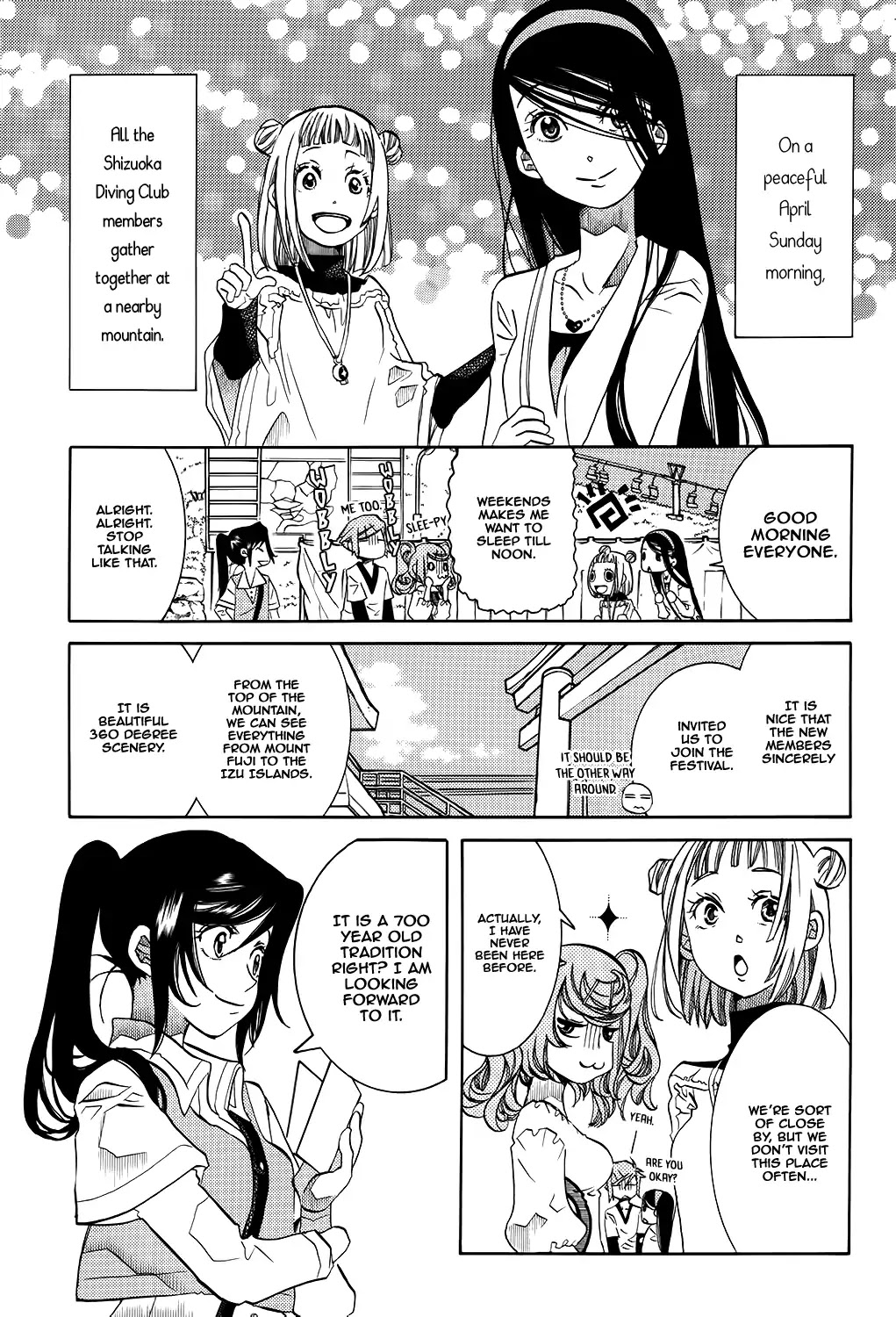 Amanchu Chapter 59 page 2 - Chapter 59: Yamayaki Festival