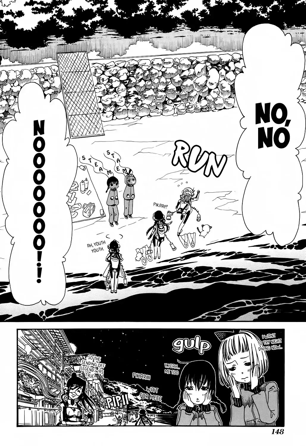 Amanchu Chapter 60 page 28 - Chapter 60: Night Diving