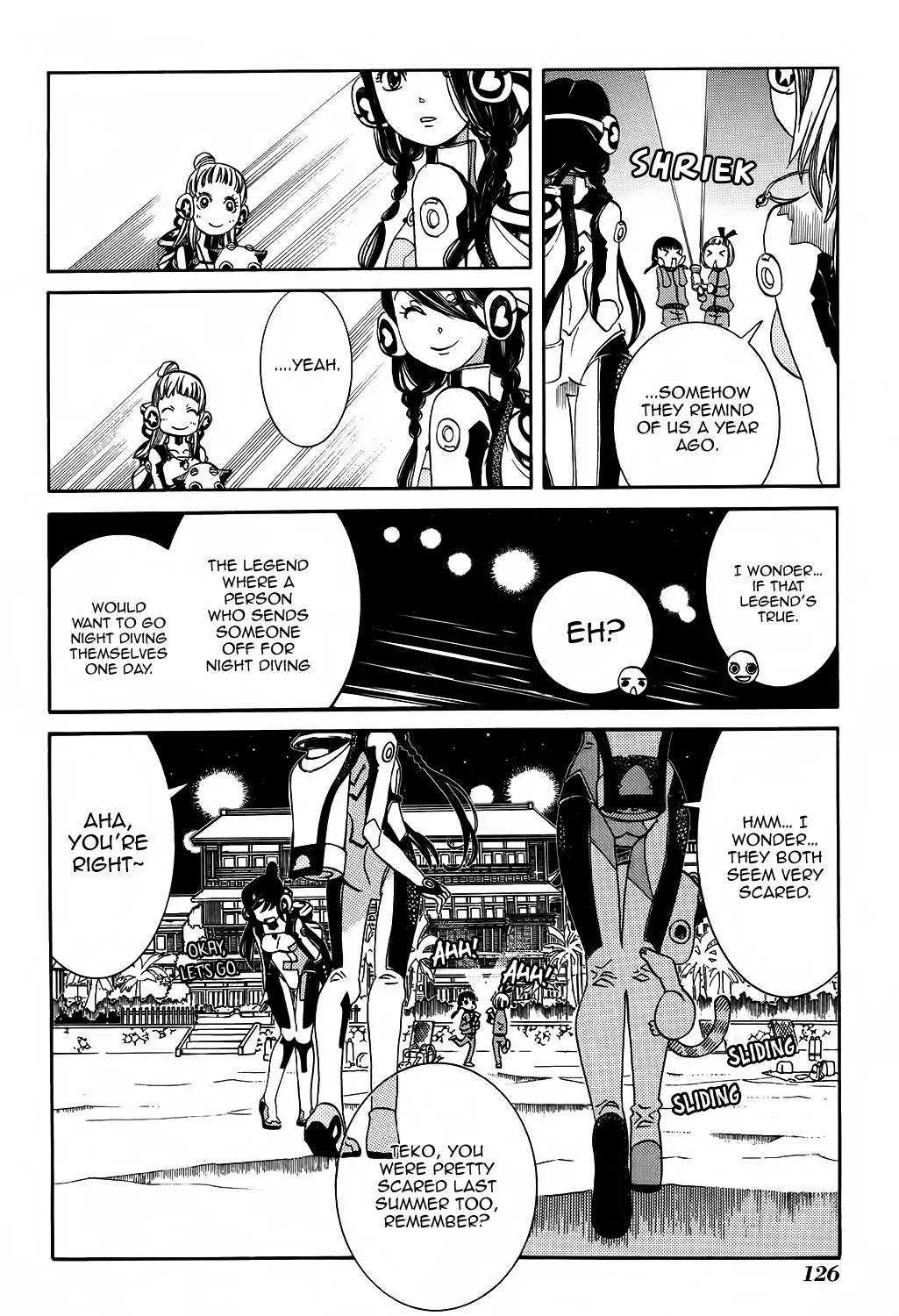Amanchu Chapter 60 page 7 - Chapter 60: Night Diving