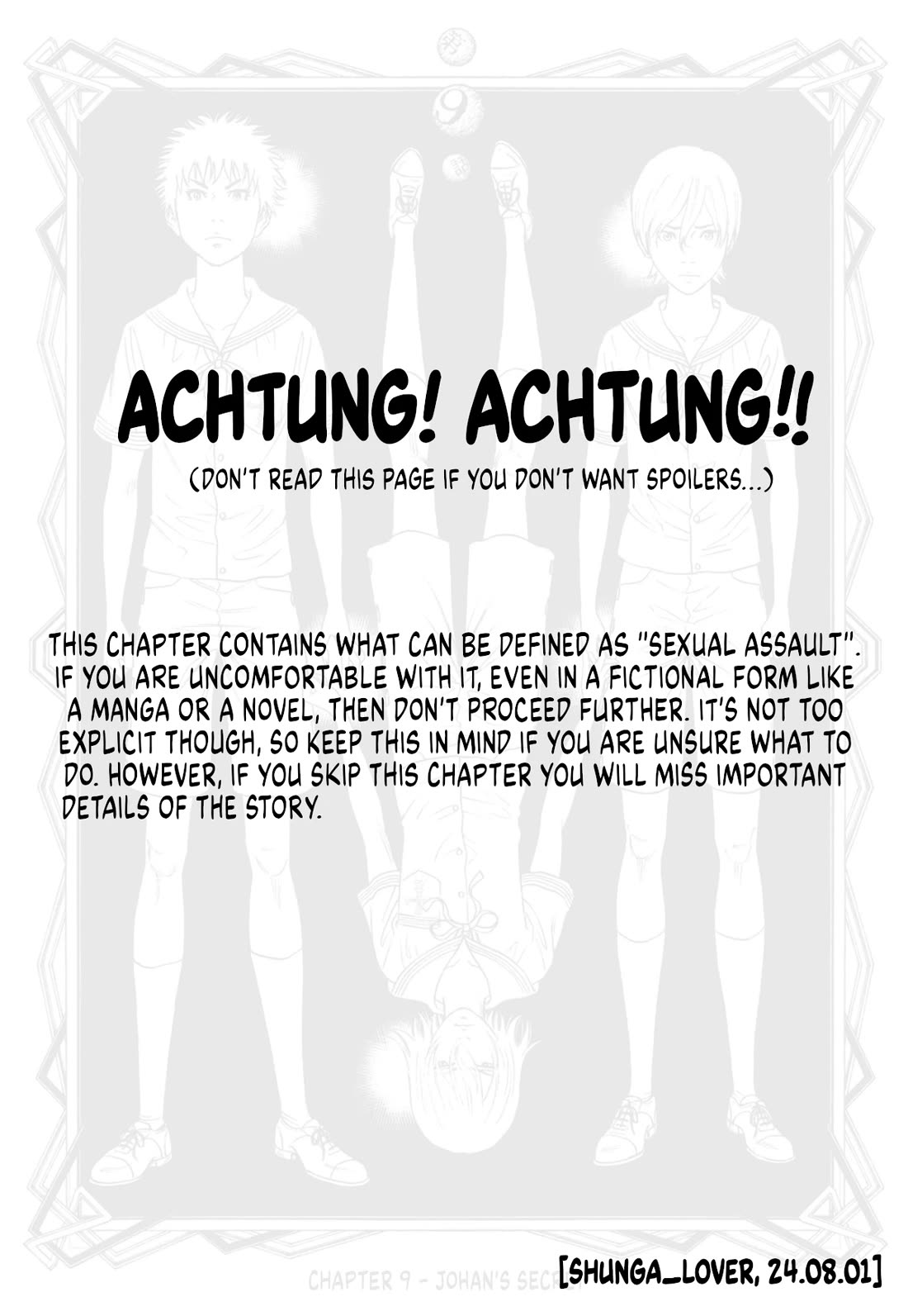 Amane Gymnasium Chapter 9 page 1 - Chapter 9: Johan's secret