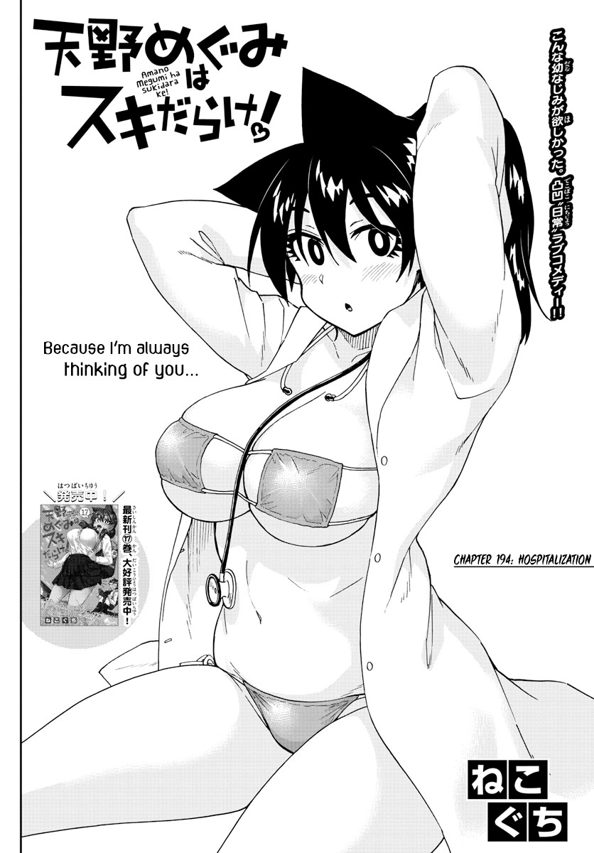 Amano Megumi wa Suki Darake! Chapter 194 page 2 - Chapter 194: Hospitalization