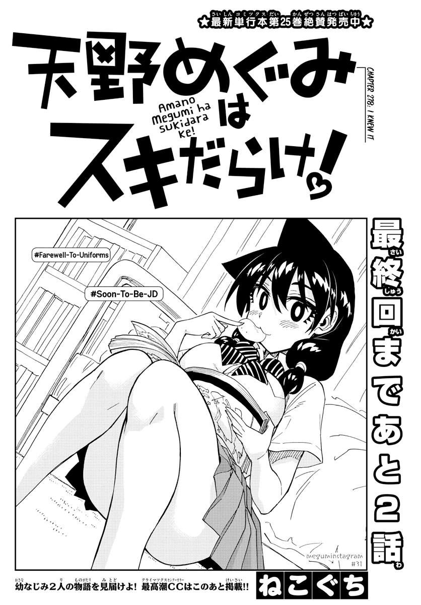 Amano Megumi wa Suki Darake! Chapter 278 page 2 - Chapter 278: I Knew It