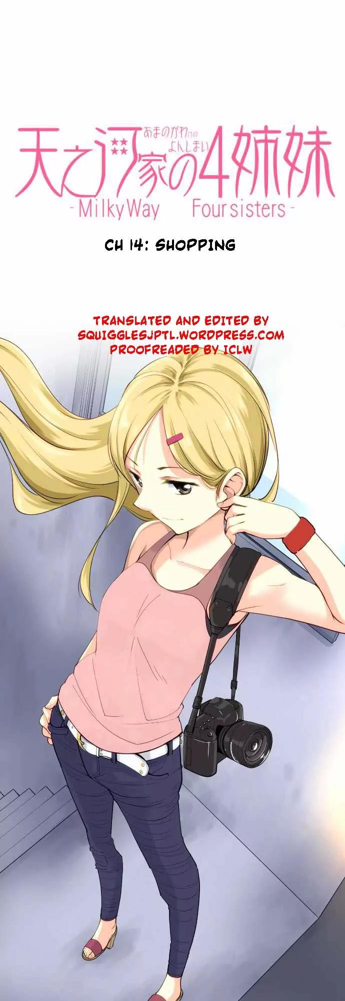 Amanogawa Ke No Yon Shimai Chapter 14 page 1 - Chapter 14: Shopping