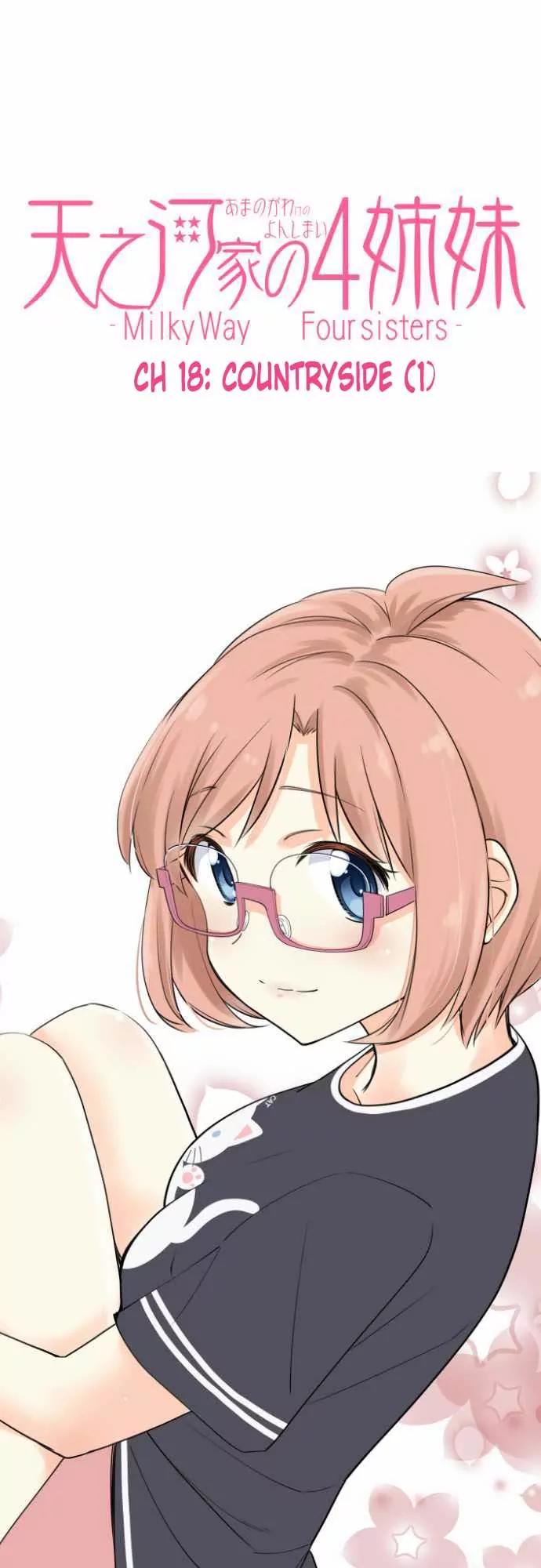 Amanogawa Ke No Yon Shimai Chapter 18 page 1 - Chapter 18: Countryside (1)