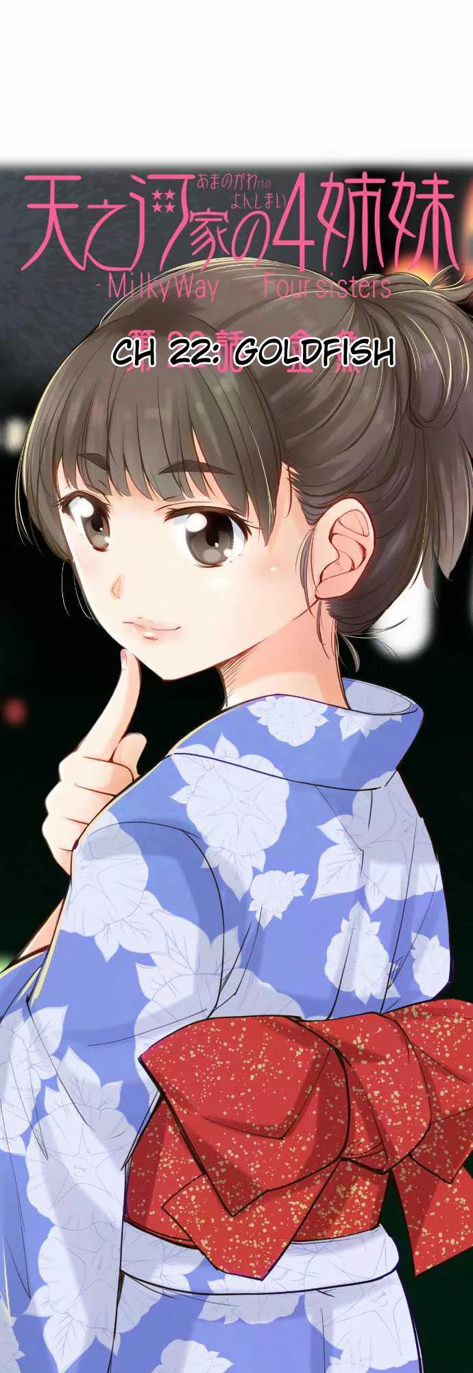 Amanogawa Ke No Yon Shimai Chapter 22 page 1 - Chapter 22: Goldfish