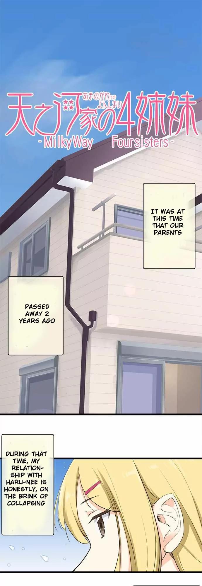 Amanogawa Ke No Yon Shimai Chapter 35.1 page 2 - Chapter 35.1: The home I don' twant to go home to①