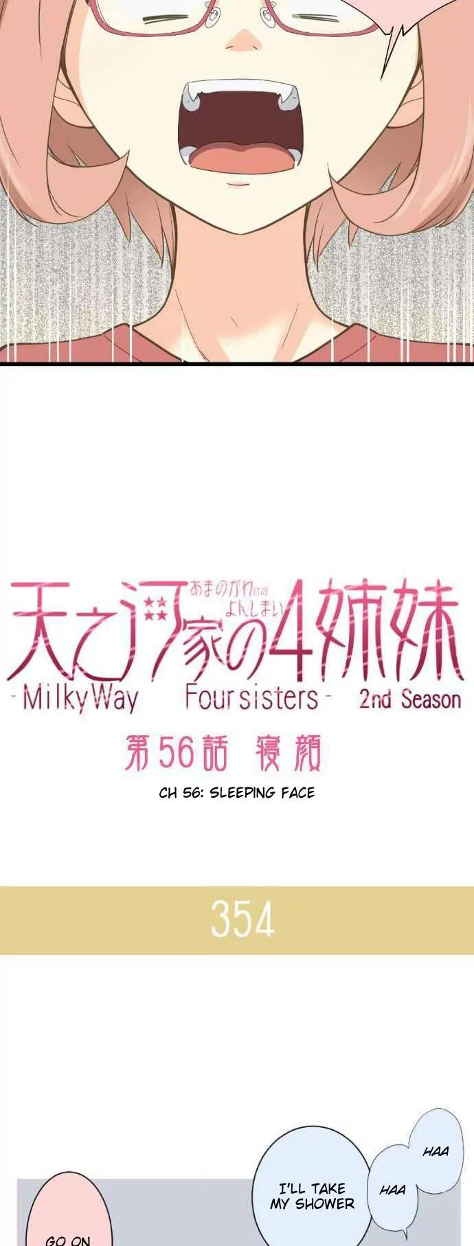 Amanogawa Ke No Yon Shimai Chapter 56 page 4 - Chapter 56: Sleeping Face