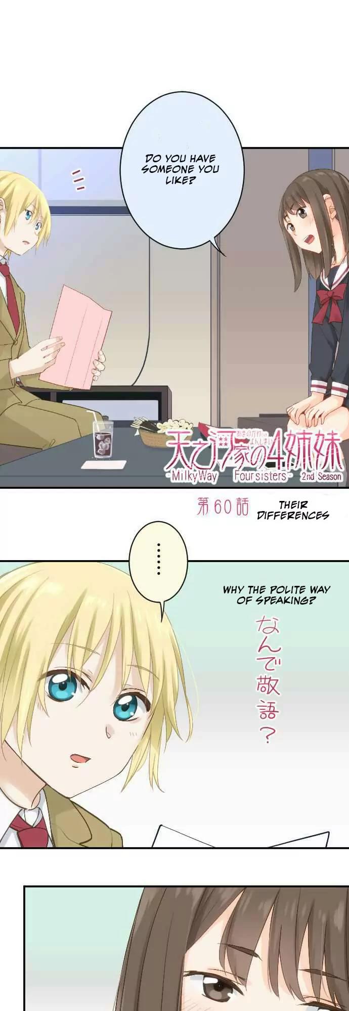 Amanogawa Ke No Yon Shimai Chapter 60 page 2 - Chapter 60: Their Differences