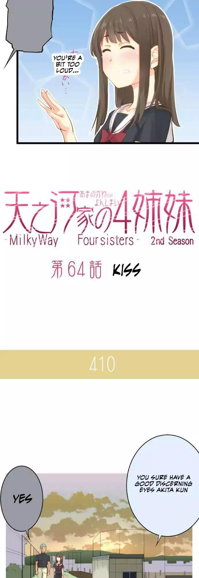 Amanogawa Ke No Yon Shimai Chapter 64 page 4 - Chapter 64: Kiss