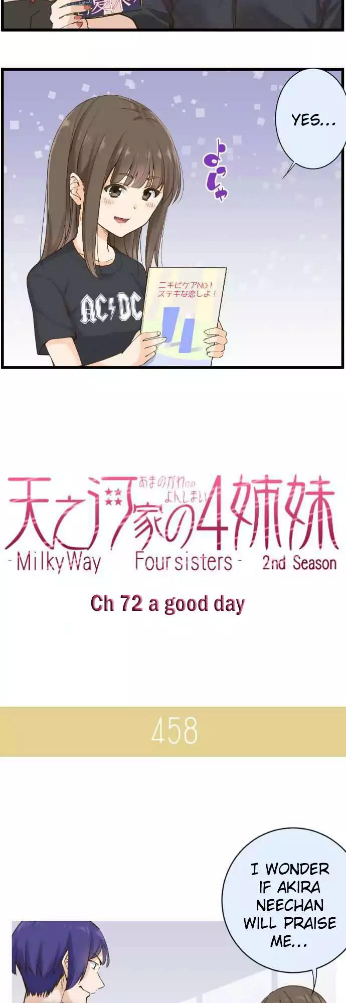 Amanogawa Ke No Yon Shimai Chapter 72 page 2 - Chapter 72: A Good Day