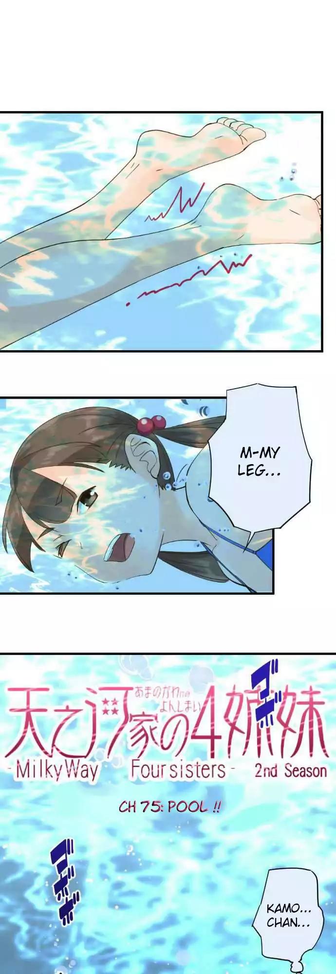 Amanogawa Ke No Yon Shimai Chapter 75 page 1 - Chapter 75: Pool!! (2)