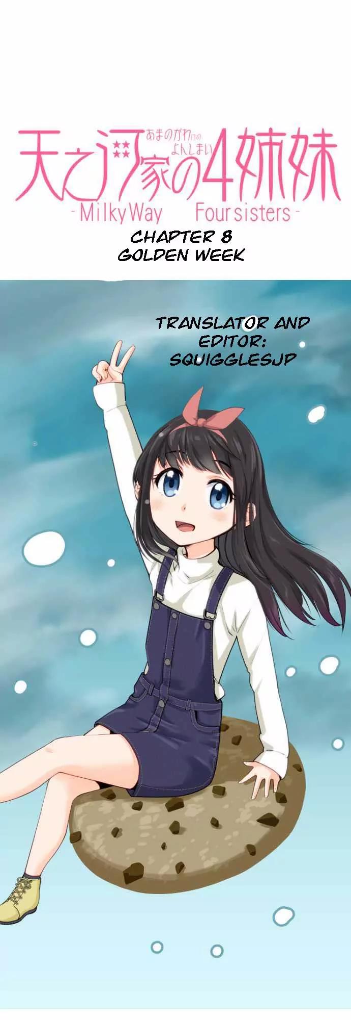 Amanogawa Ke No Yon Shimai Chapter 8 page 1 - Chapter 8: Golden Week