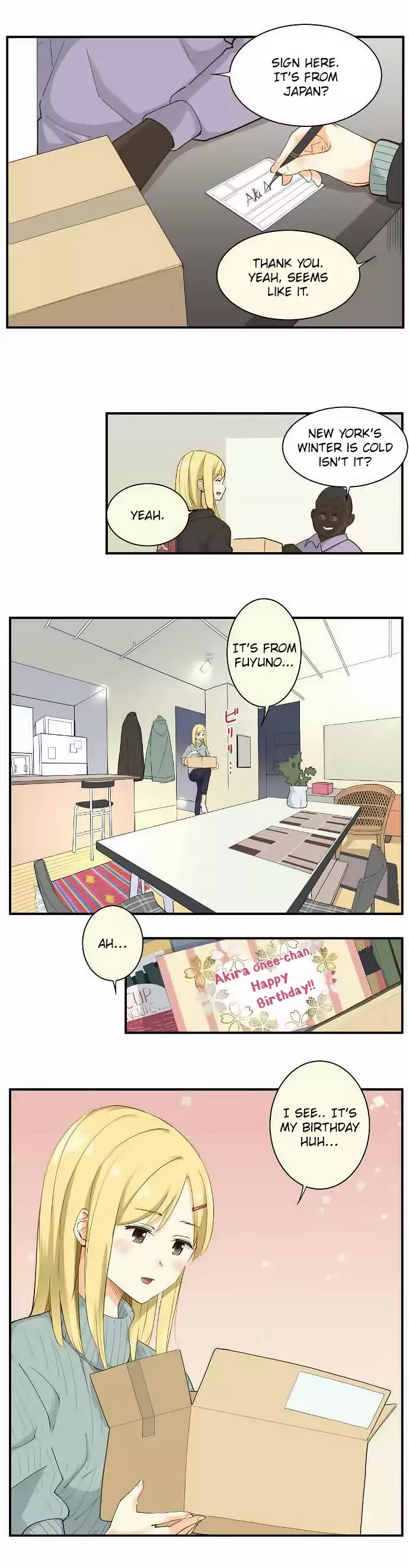 Amanogawa Ke No Yon Shimai Chapter 83 page 2 - Chapter 83: Akira's Birthday