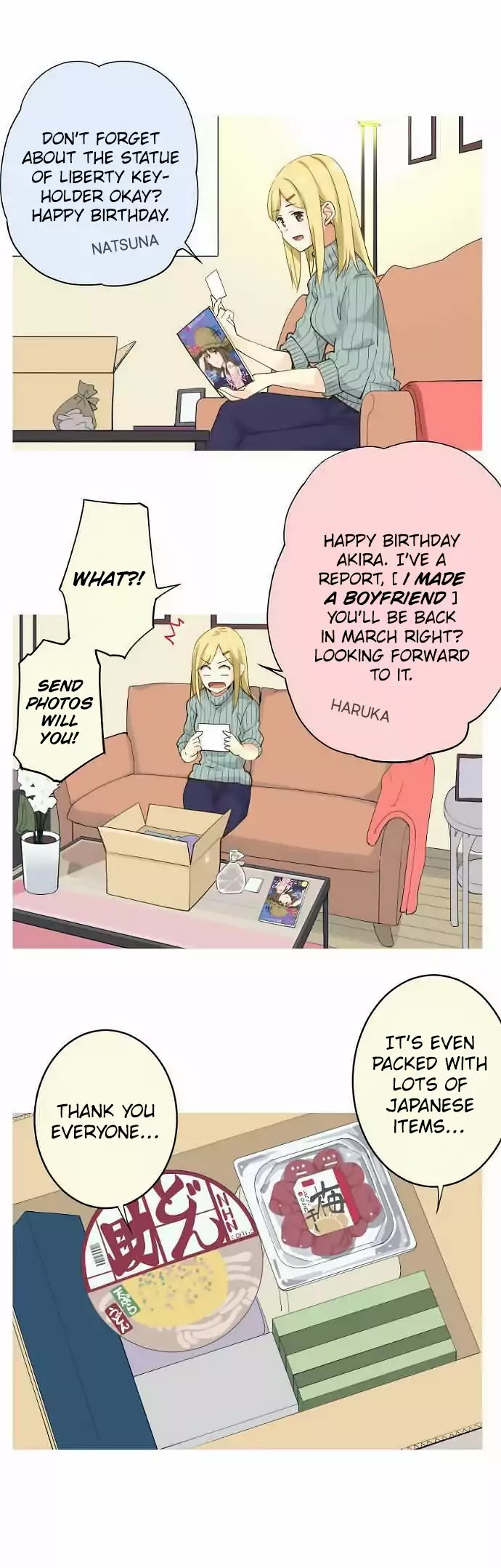 Amanogawa Ke No Yon Shimai Chapter 83 page 4 - Chapter 83: Akira's Birthday