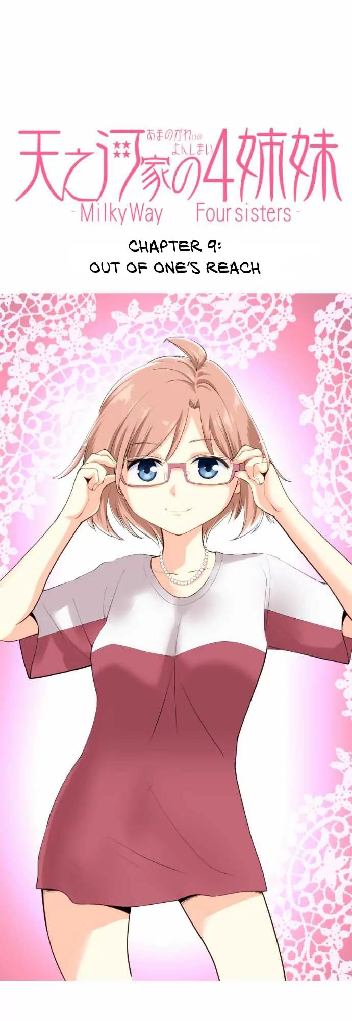 Amanogawa Ke No Yon Shimai Chapter 9 page 1 - Chapter 9: Out of One's Reach
