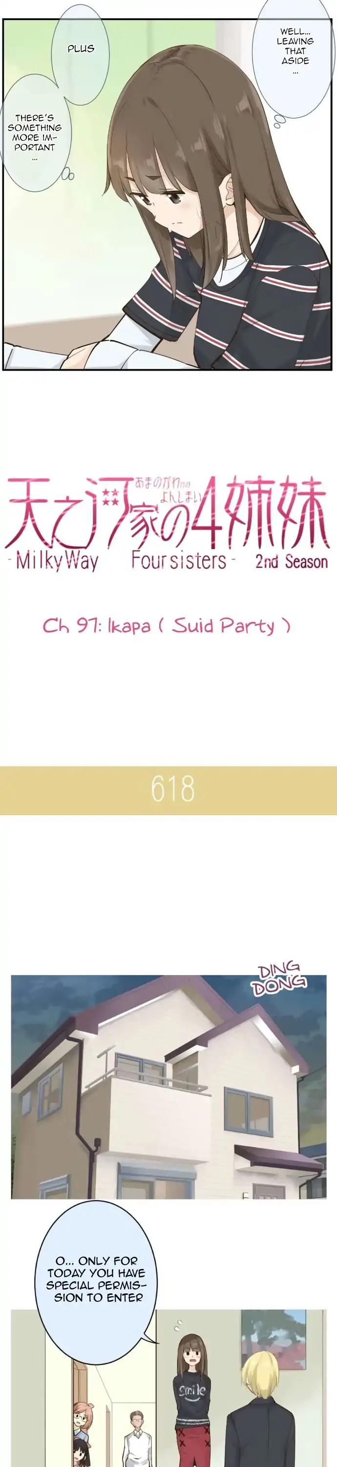 Amanogawa Ke No Yon Shimai Chapter 97 page 4 - Chapter 97: Ikapa (Suid Party)