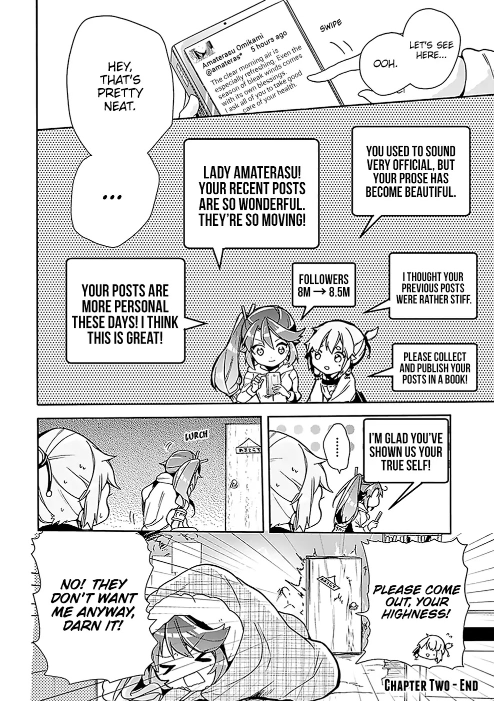 Amaterasu Wants to Stay at Home! Chapter 2 page 23 - Chapter 2: Amaterasu Goes Viral