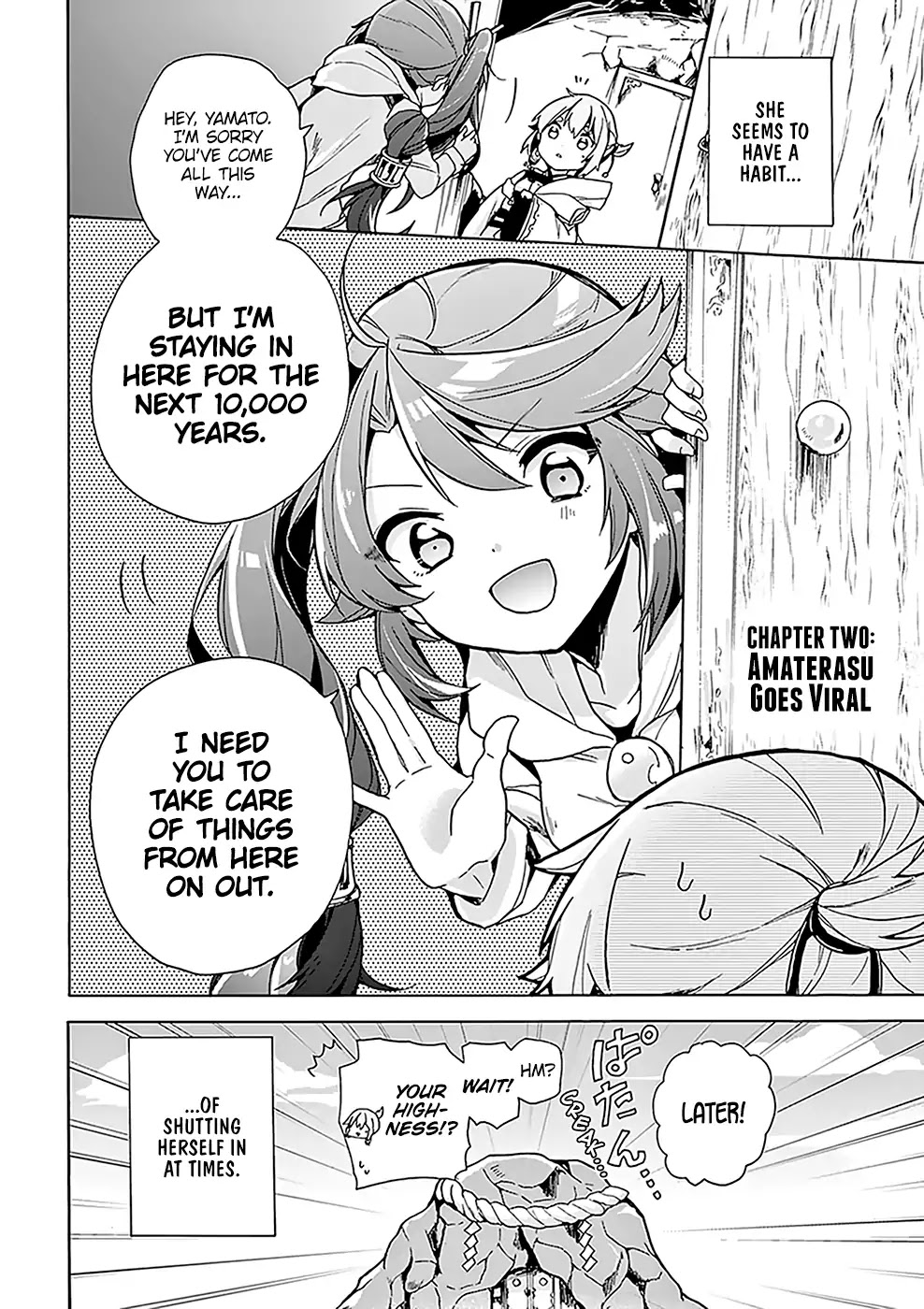 Amaterasu Wants to Stay at Home! Chapter 2 page 3 - Chapter 2: Amaterasu Goes Viral
