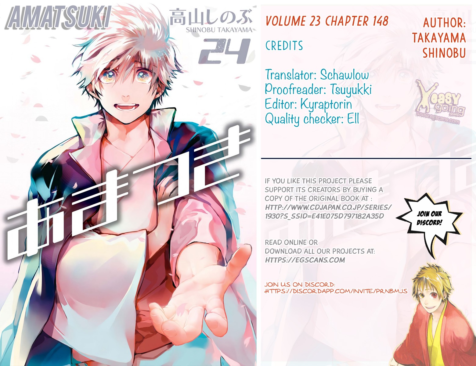 Amatsuki Chapter 148 page 1 - Chapter 148: A Cuckoo, Singing to the Moon - Part 51