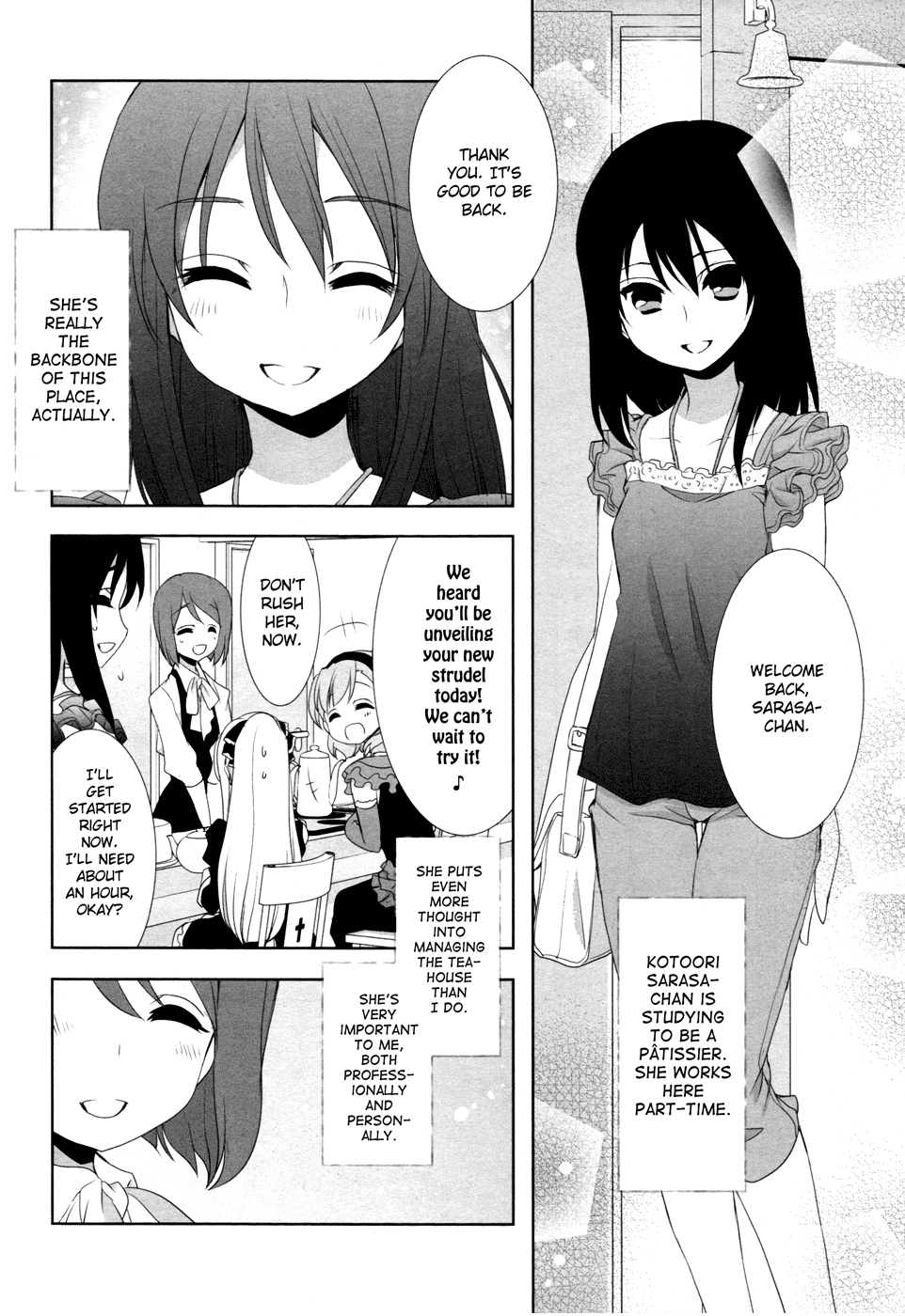 Ameiro Kouchakan Kandan Chapter 15.4 page 10 - Chapter 15.4: A Day at the Amber Teahouse (from Yuri Hime 2015) [END]