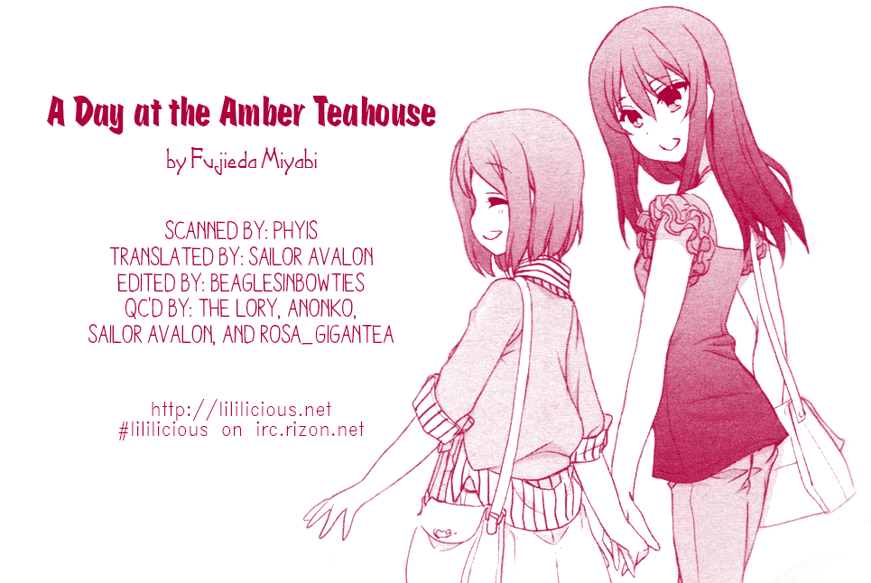 Ameiro Kouchakan Kandan Chapter 15.4 page 21 - Chapter 15.4: A Day at the Amber Teahouse (from Yuri Hime 2015) [END]