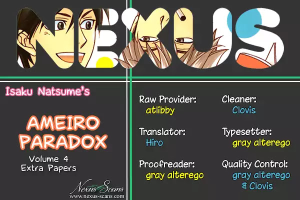 Ameiro Paradox Chapter 16.8 page 1 - Chapter Extra: Extra Papers