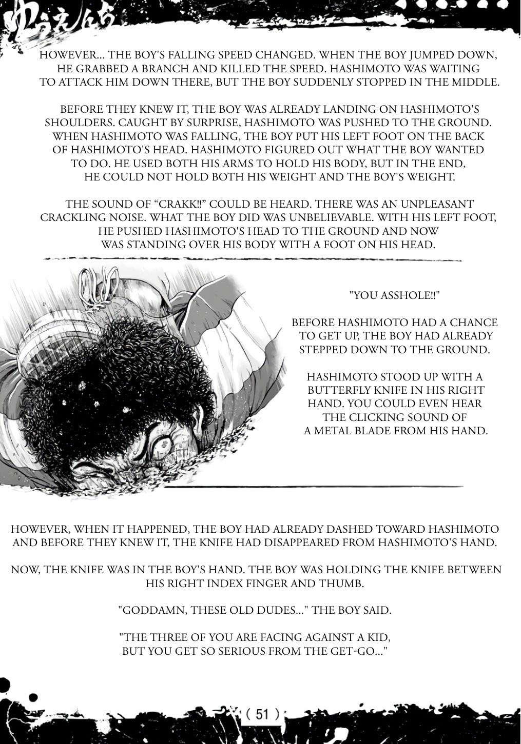 Amusement Park: Baki's Tales of the Strong Chapter 3 page 4 - Chapter 3: Vol. 1 Chapter 3- Part 2: That Damn Rascal (act 2)