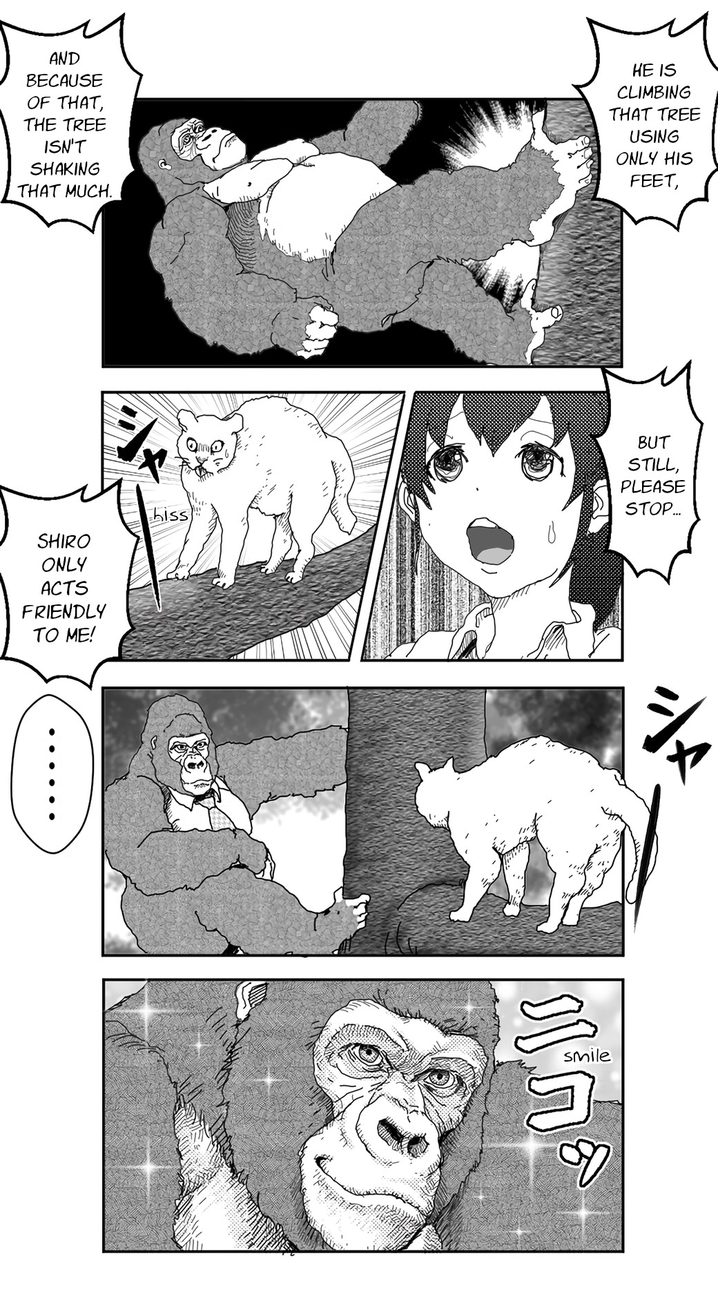 An Extremely Attractive Gorilla Chapter 1 page 3 - Chapter 1: A Kitten Stuck in a Tree