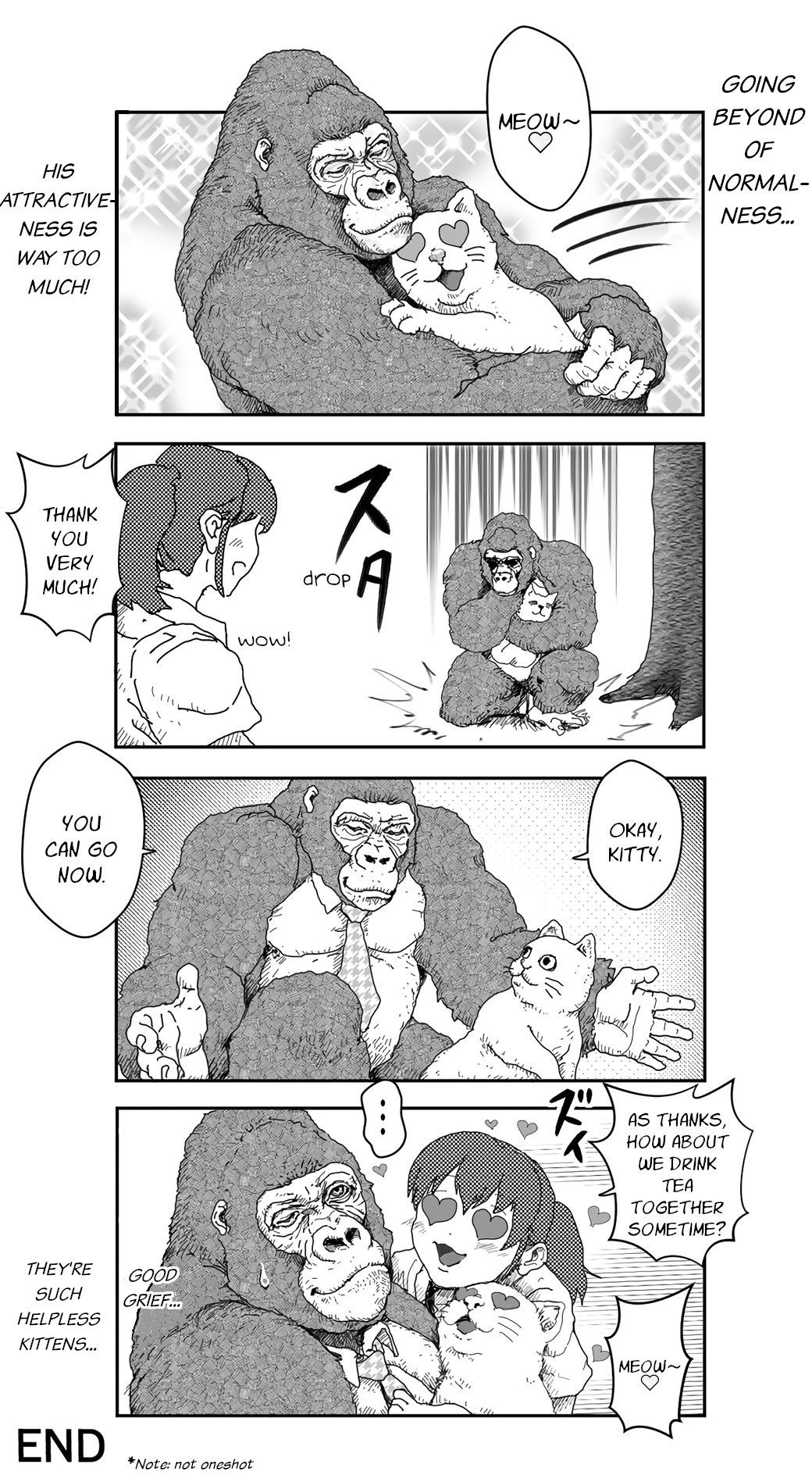 An Extremely Attractive Gorilla Chapter 1 page 4 - Chapter 1: A Kitten Stuck in a Tree
