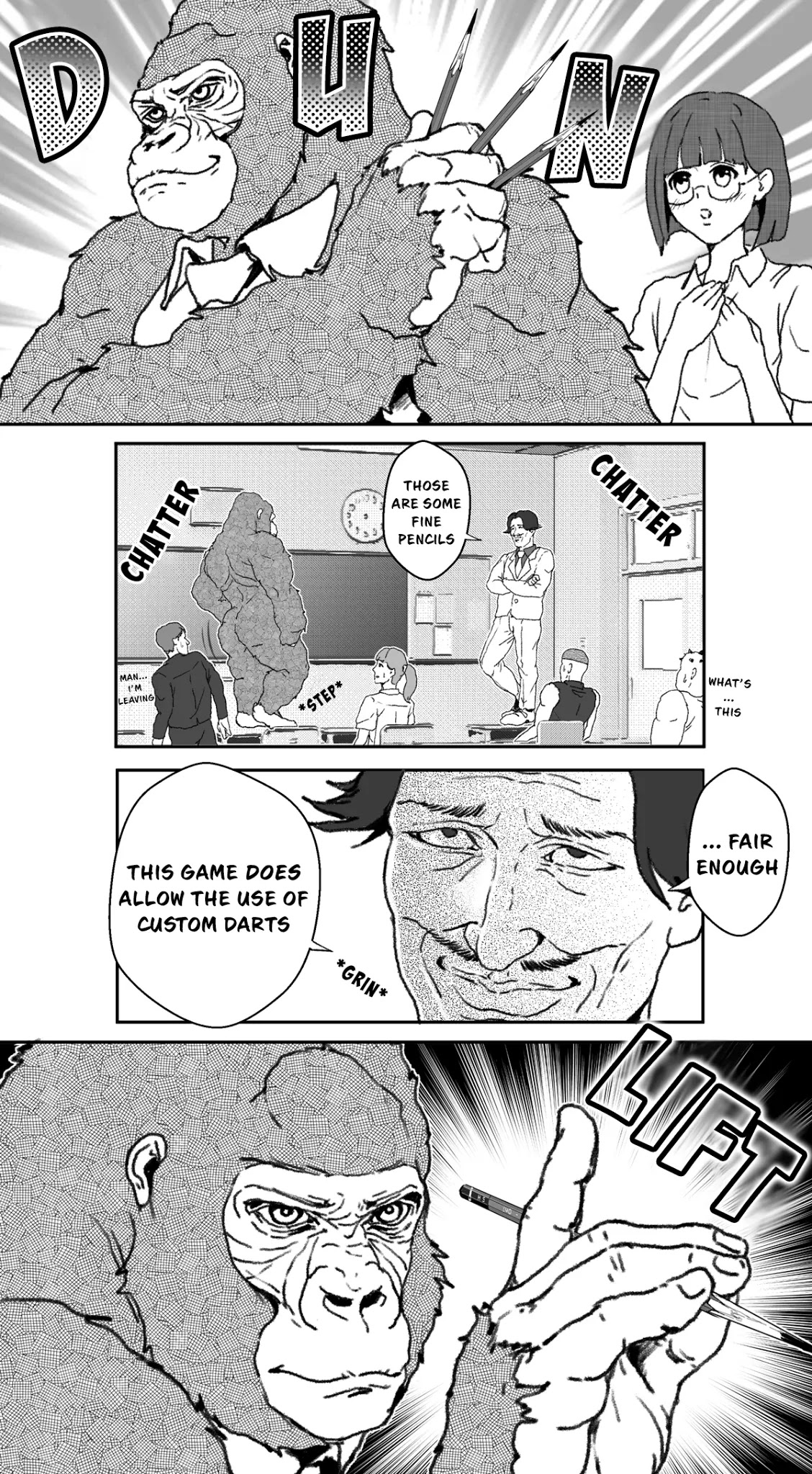 An Extremely Attractive Gorilla Chapter 20 page 10 - Chapter 20: Darts