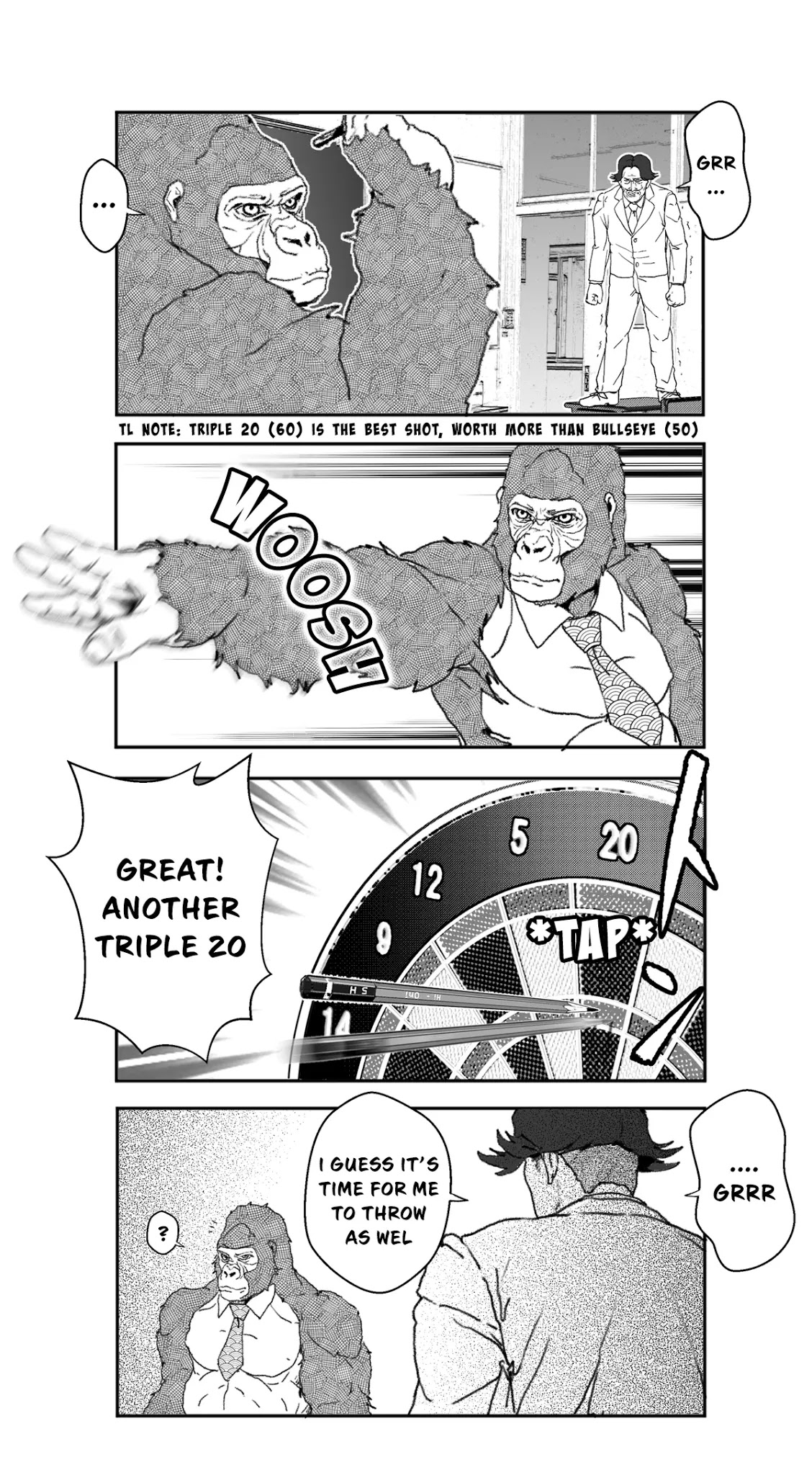 An Extremely Attractive Gorilla Chapter 20 page 12 - Chapter 20: Darts