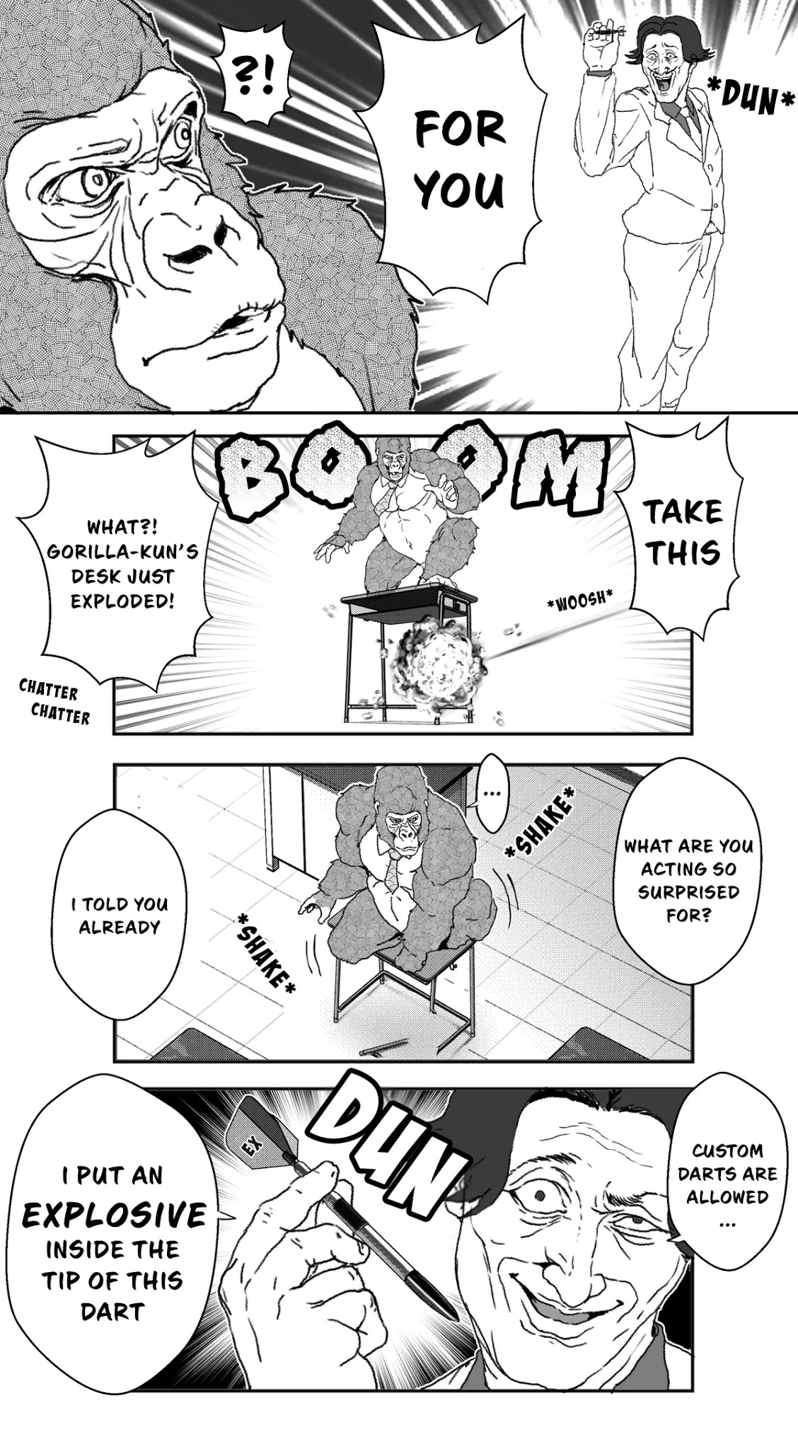 An Extremely Attractive Gorilla Chapter 20 page 13 - Chapter 20: Darts
