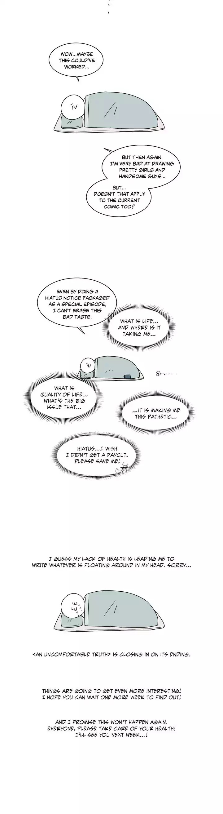 An Uncomfortable Truth Chapter 60.5 page 7 - Chapter 60.5: Hiatus Special