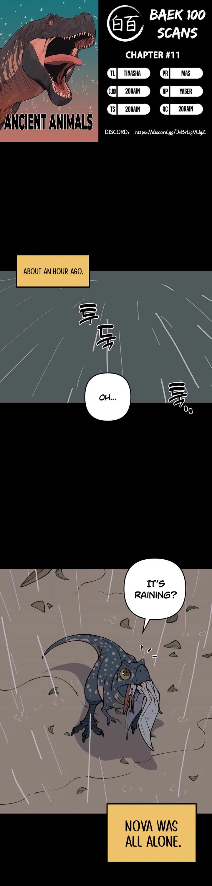 Ancient Animals Chapter 11 page 1 - Chapter 11: The Road Not Taken [11]
