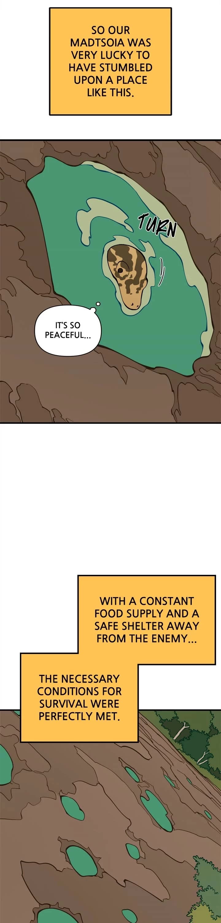 Ancient Animals Chapter 42 page 21 - Chapter 42: Ep. 42 - The Footprint Pond (2)