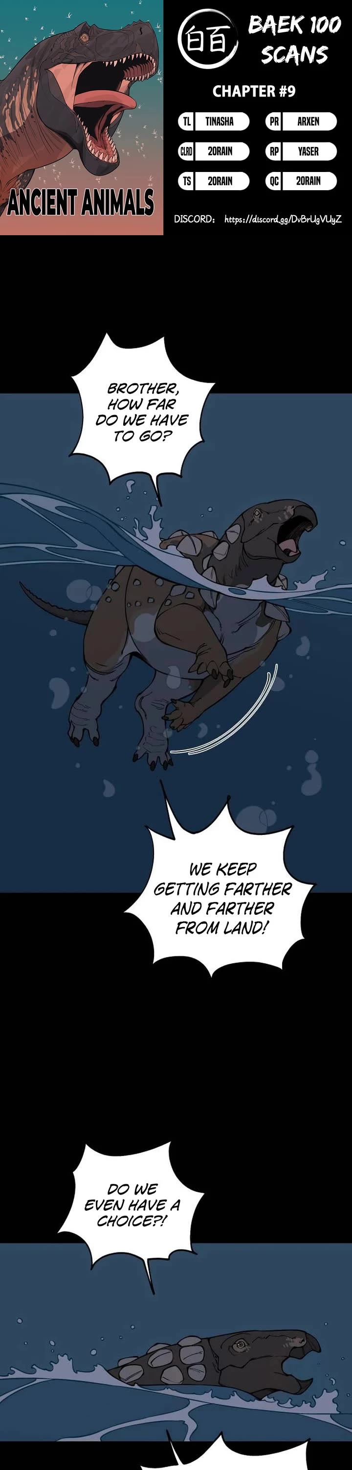 Ancient Animals Chapter 9 page 1 - Chapter 9: The Road Not Taken [9]
