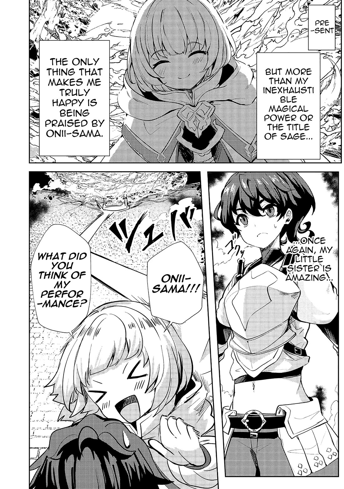 Ane ga Kensei de Imouto ga Kenja de Chapter 14 page 4 - Chapter 14: The End of A Long Day