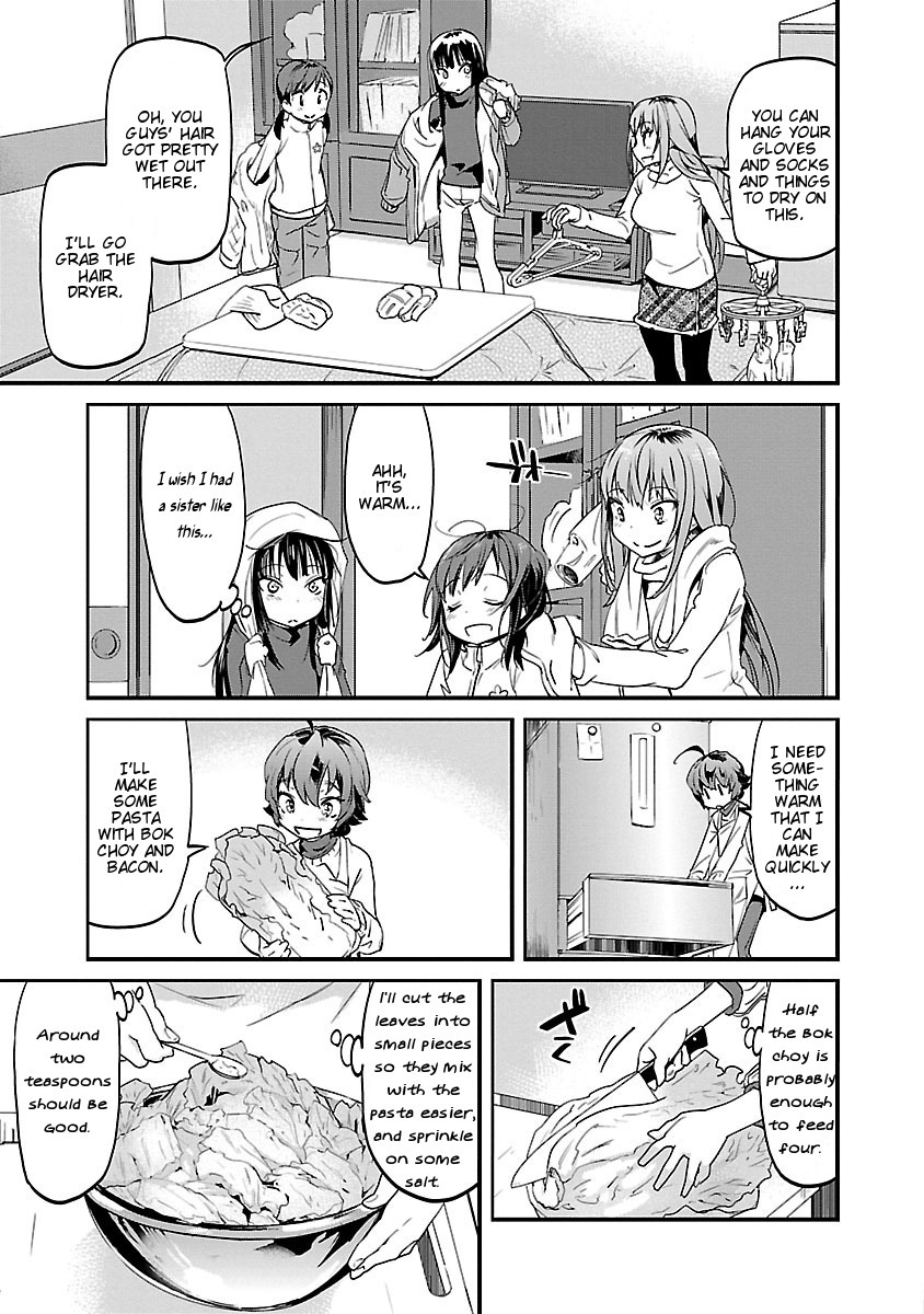 Ane no Onaka o Fukuramaseru wa Boku Chapter 6 page 13 - Chapter 6: Boiled Bok Choy with Pasta Cooked in Bacon