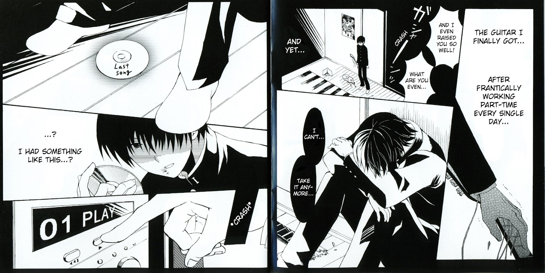Angel Beats! Original Comics Chapter 0 page 4 - Chapter 0 : Last Song + 4-koma