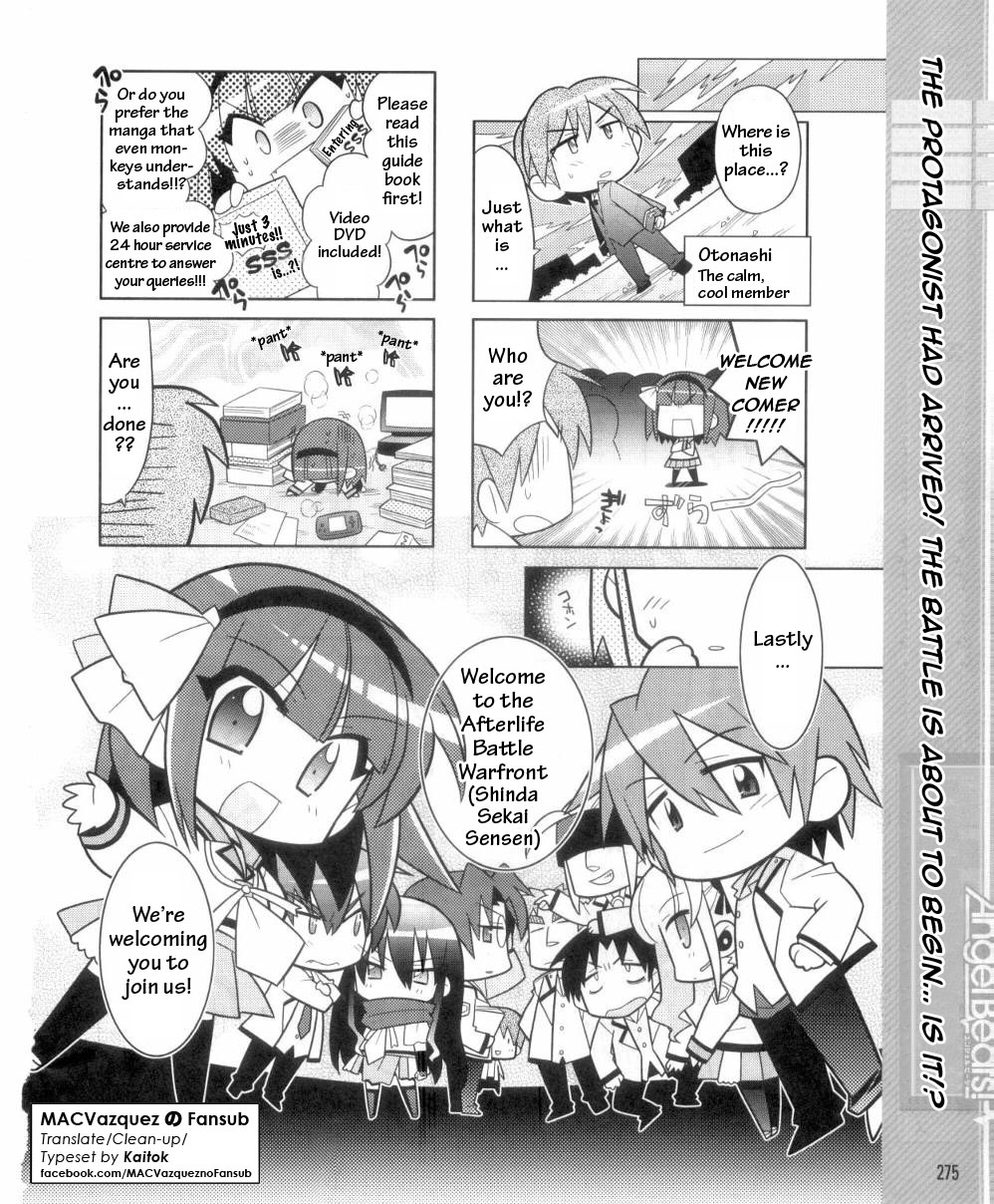 Angel Beats! the 4-Koma - Bokura no Sensen Koushinkyoku Chapter 1 page 8 - Chapter 1: Welcome to SSS!