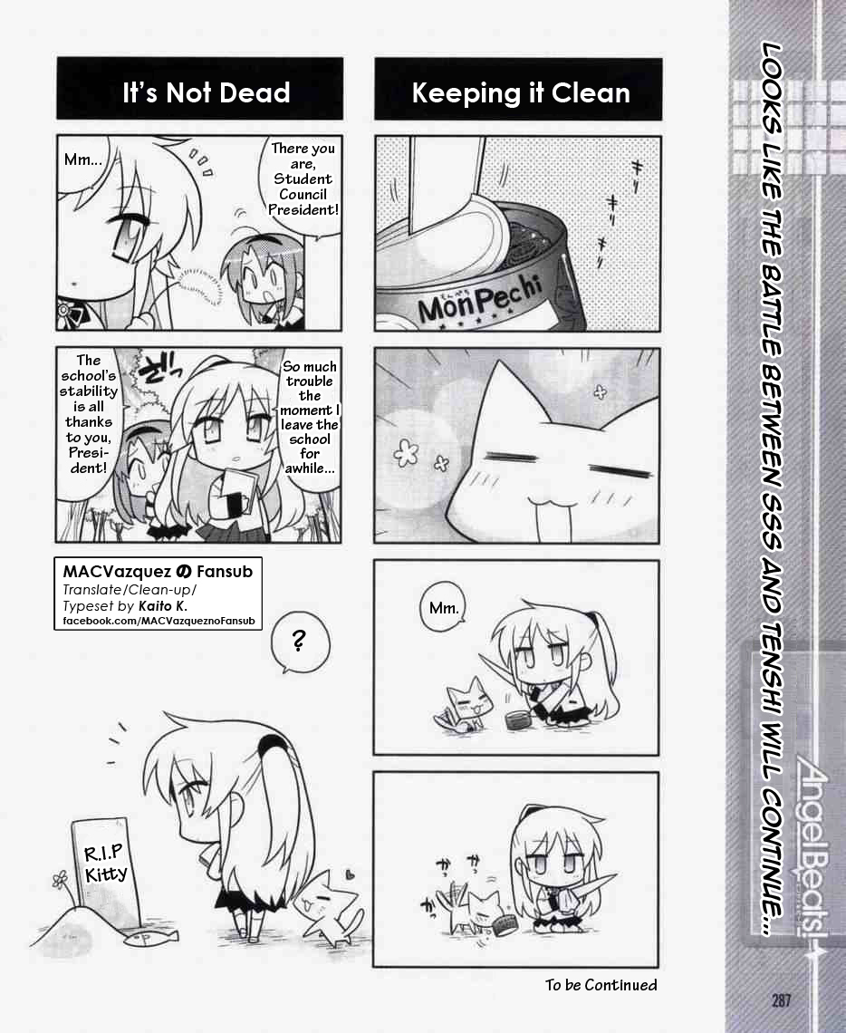 Angel Beats! the 4-Koma - Bokura no Sensen Koushinkyoku Chapter 3 page 8 - Chapter 3: "Stalking" Tenshi